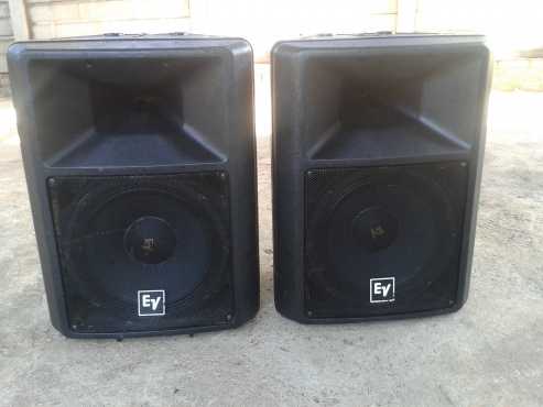 1 pair of unpowered Electro voice SX300 speakers for sale