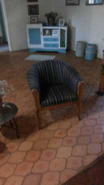 1 seater hout stoel