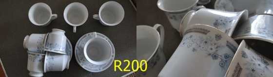 1 x 8 piece cups and saucers (antique)