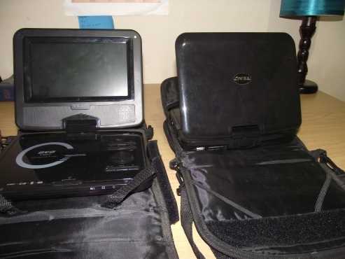 1 X TEAC PORTABLE DVD PLAYER  7, CAN ROTATE, BUILT-IN SPEAKER, AND CARRY BAG