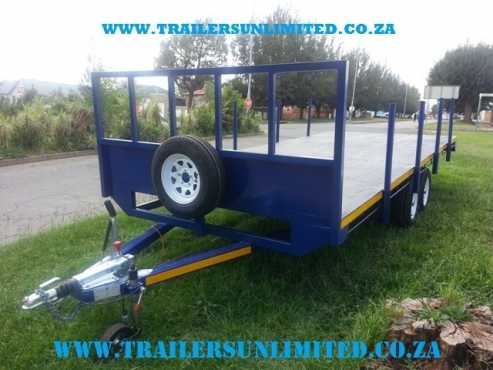 (((((  10 FLATBED TRAILERS UNLIMITED. )))))