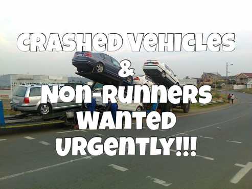 100x Cars and bakkies wanted