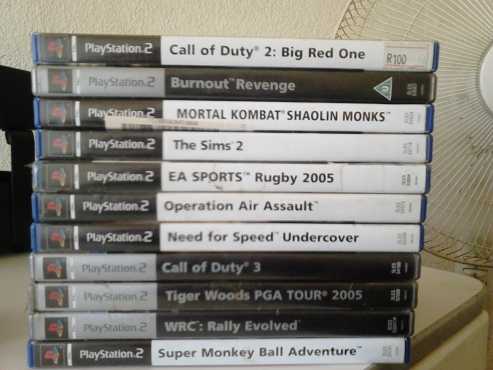 11 Playstation 2 games for sale (negotiable)