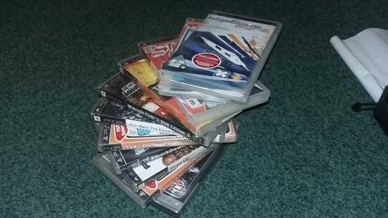 12 PSP games for sale wholesale only with psp cover for free. R20 per game R220 NOT NEG