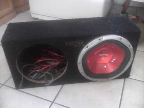 12inc xpliod speaker dubble speaker box 2600 watt amp