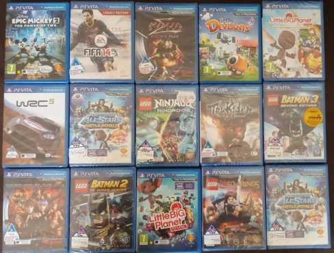 15 X PS VITA GAMES ( BRAND NEW SEALED ) NEVER USED R200 each