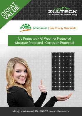 150W 12V AMERISOLAR SOLAR PANELS