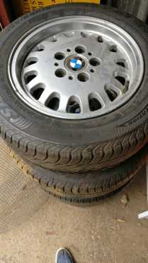 15quot BMW rims with tires