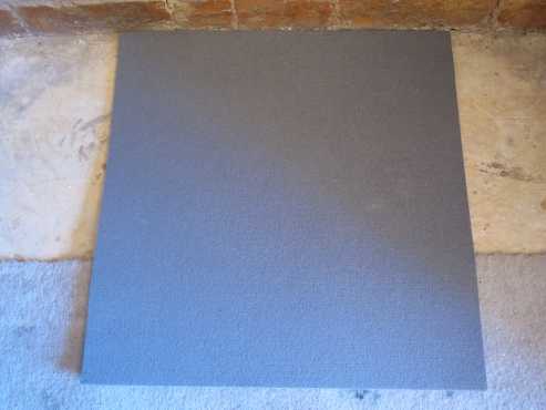 16m of heavy duty 50x50cm grey carpets