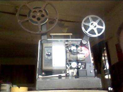 16mm projector and films