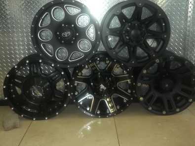 17 INCH BAKKIE MAGS WITH GOODYEAR WRANGLER TYRES