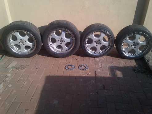 17 inch chrome lip narrows and wides with tyres R3000