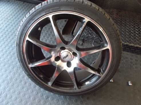 17quot Tsw rims With tyres about 80 percent thread left