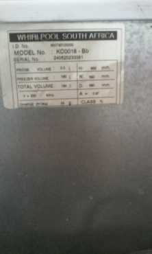 180L Whirlpool freezer