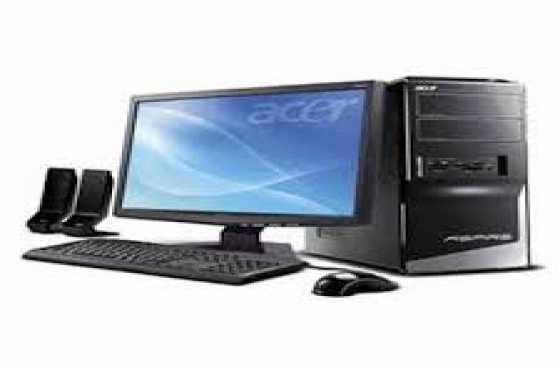 19 inch lcd monitor keyborad and muse,Acer(2GB Ram ddr 2)Intel core 2