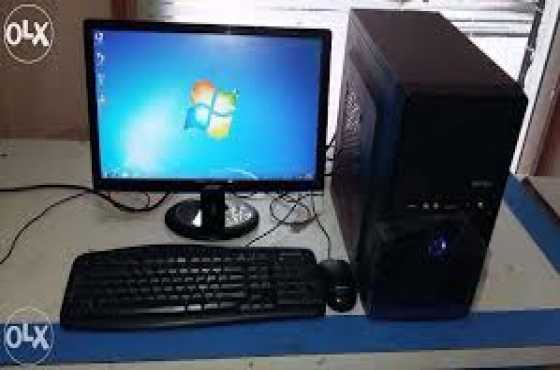 19 inch lcd monitor keyborad and muse,fully loaded,Intel Core i3,CPU.