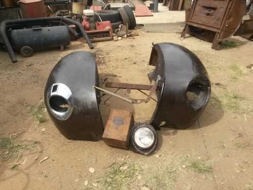 193840 Ford front fenders with one headlight trim and one new bucket