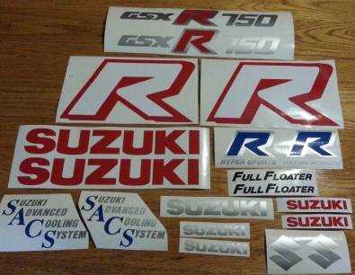 1985 Suzuki GSXR 750 decals stickers graphics kits