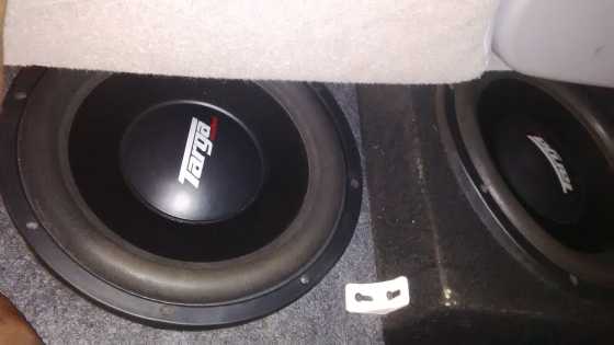 2  12quot Targa flat subwoofers for sale