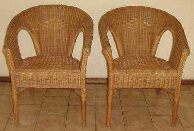 2 brand new wicker chairs