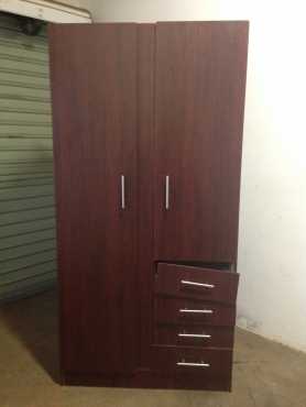 2 Door Bedroom cupboard with hanging space and drawers