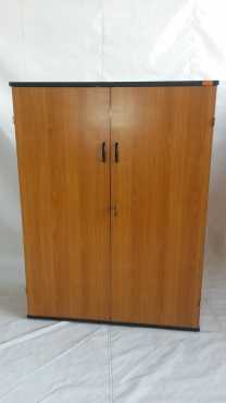 2 Door cherrywood cabinet with black edging