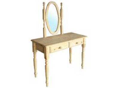 2 Draw Dressing Table in raw pine