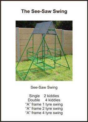 2 kiddies see saw swing