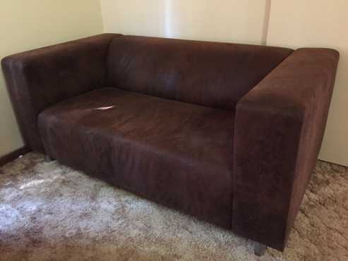 2 Lounge couches, brown leisure sofas