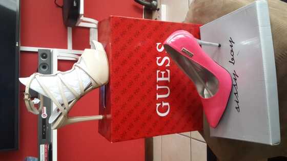 2 pairs of guess and sissy boy stiletoes