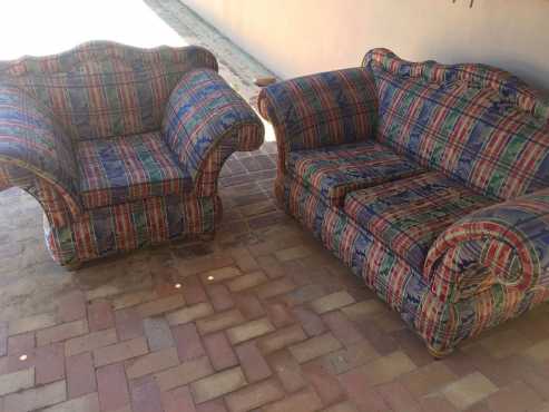 2 seater couch and chair for sale