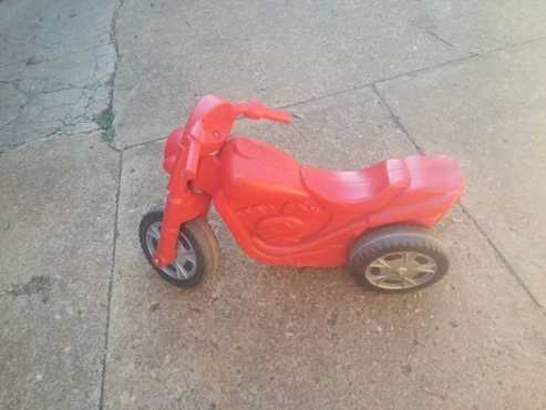 2 smaller plastic bicycles