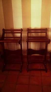 2 wooden bar chairs for sale