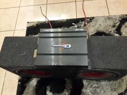 2 x 12inch Targa subs with Amp