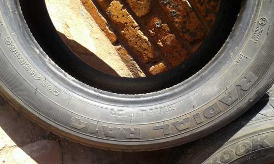 2 x 20565R16C tyres for sale