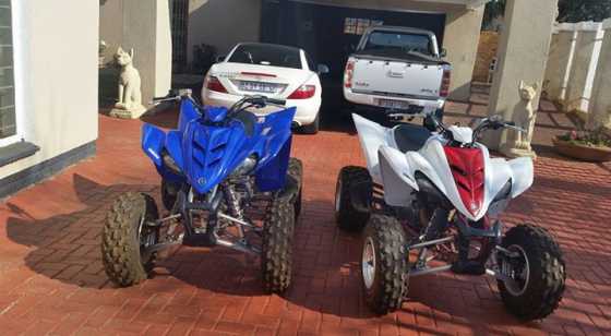 2 x 350 yamaha raptors