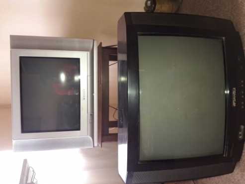 2 x 52cm box TVs for sale