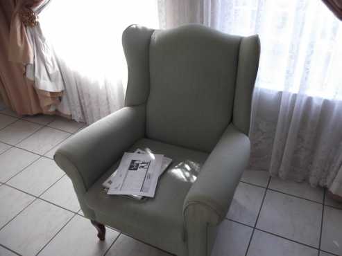 2 x beautifully cleaned Wingback chairs for sale in Alberton