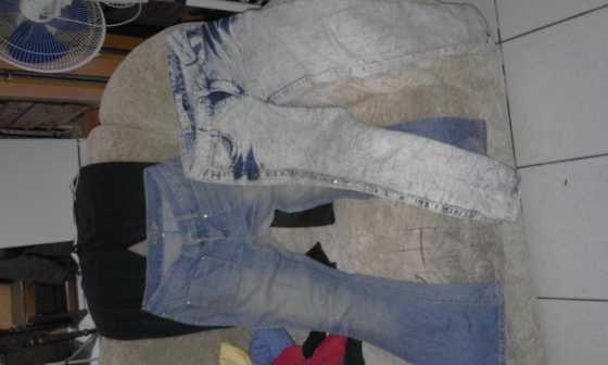 2 x Jeans, 2 x inner jackets (34-36 sizes) and blouses sizes 34