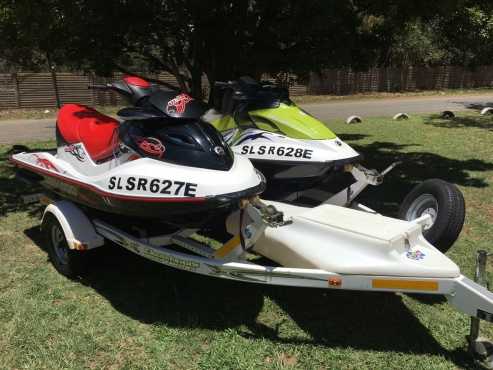 2 x Seadoo Jetski039s with custom Trailer