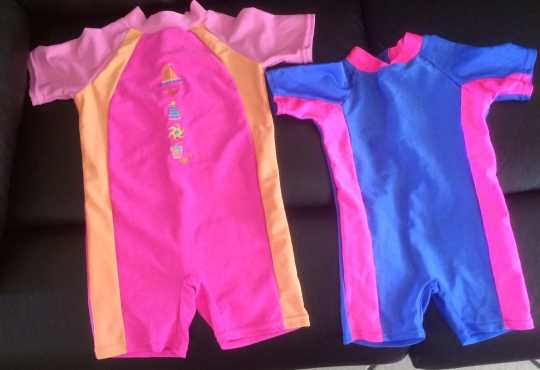 2 x swimming costumes for little girls - R50 each