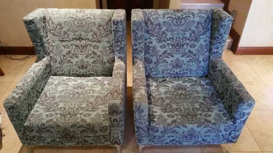 2 x Wingbacks - Duck egg blue