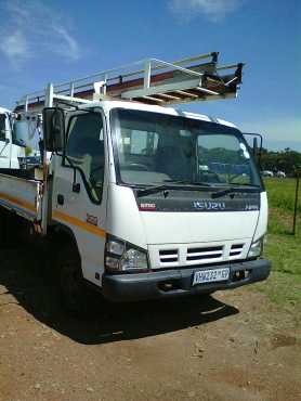 2006 ISUZU NPR 300 WITH DROPSIDES AND A LADDER FOR SALE