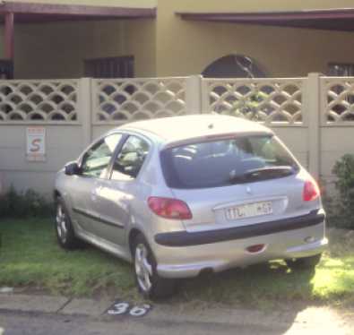 2006 Peugeot 206, 1,6XT, 5 door, 122500km, silver