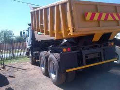 2007 FAW 28280 10 meter tippers for sale with current work R325000 ex VAT TO - R40000 pm Diesel g