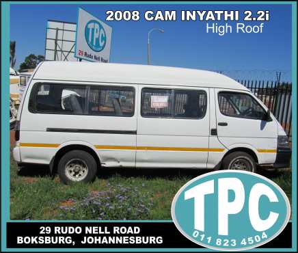 2008 CAM INYATHI 2.2i - High Roof - Rebuilds for sale at TPC