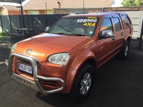 2008 GWM Steed 2.8 DCab 4x4  Bakkie for sale