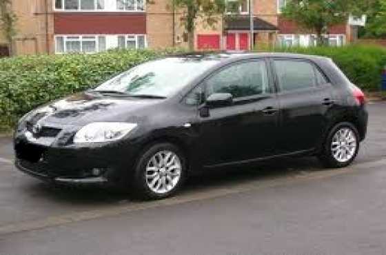 2008 Toyota Auris 2.0 D4D, Black,6 speed manual