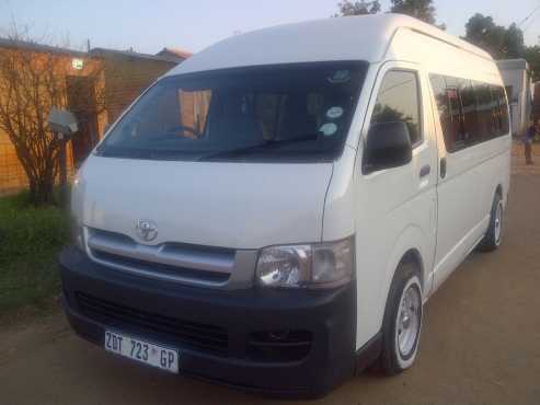 2008 Toyota Quantum Sesfikile 2.7 Petrol Manual