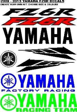 2009 FZ 6R decals stickers graphics